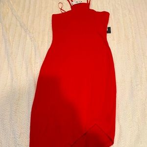 Express Red MIDI Dress - size Small- NEW